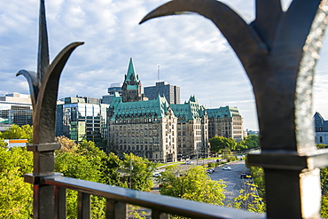 Confederation Building in the center of Ottawa, Ontario, Canada, North America