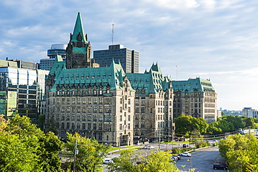 Confederation building in the center of Ottawa, Ontario, Canada, North America