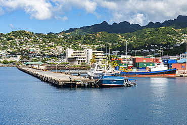 The harbour of Kingstown, St. Vincent, St. Vincent and the Grenadines, Windward Islands, West Indies, Caribbean, Central America