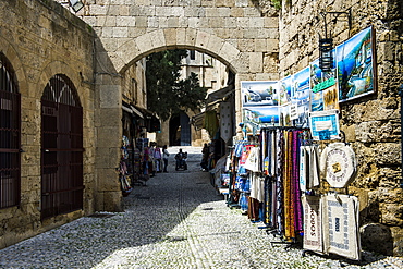 The Medieval Old Town. UNESCO World Heritage Site, City of Rhodes, Rhodes, Dodecanese Islands, Greek Islands, Greece, Europe