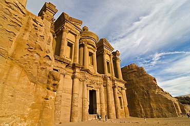 Al Deir (the Monastery) at sunset, Petra, UNESCO World Heritage Site, Jordan, Middle East