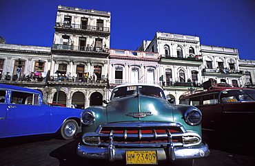 Taxi stand, Havana, Cuba, West Indies, Central America