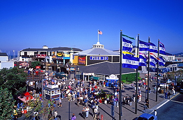 Pier 39 tourist attraction, San Francisco, California, United States of America, North America