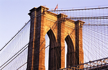 The Brooklyn Bridge, New York City, New York, United States of America, North America