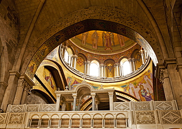 Interior of the Church of the Holy Sepulchre, Jerusalem, Israel, Middle East