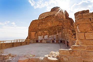 King Herod's palace, Masada, UNESCO World Heritage Site, Israel, Middle East