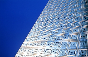 Exterior view of Institut du Monde Arabe, Paris, France, Europe