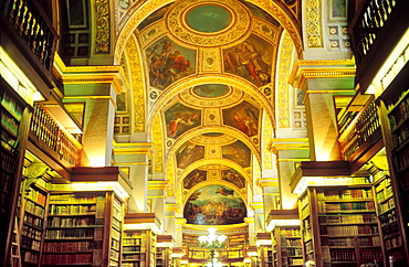 The library in the National Assembly, Paris, France, Europe