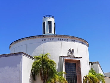 Post Office building in Art Deco style, South Beach, Miami, Florida, United States of America, North America