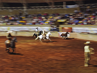 Mexican charro participating in a charreadas, a type of rodeo, Guadalajara, Jalisco, Mexico, North America