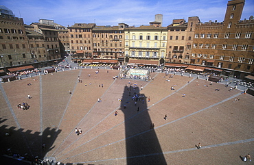 Piazza del Campo, Siena, UNESCO World Heritage Site, Tuscany, Italy, Europe