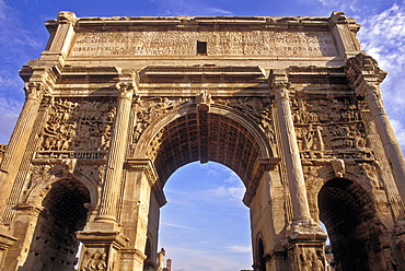 Arch of Septimius Severus, The Forum, Rome, Lazio, Italy, Europe