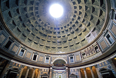 Interior of the Pantheon, Rome, Lazio, Italy, Europe