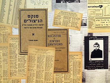 Display relating to Holocaust victims, Yad Vashem, Jerusalem, Israel, Middle East