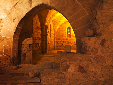 The Crusader Citadel built by the Knights Hospitaller, UNESCO World Heritage Site, Akko, Israel, Middle East