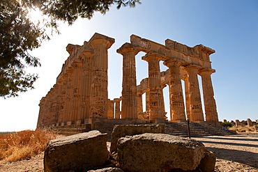 Temple of Hera at Selinunte, the ancient Greek city on the southern coast of Sicily, Italy, Europe