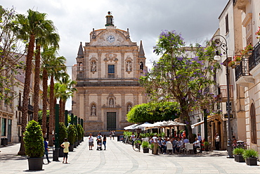 Collegio di Gesu Church, Piazza Ciullo, Alcamo, Trapani, Sicily, Italy, Europe