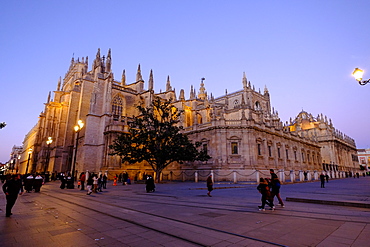 Seville Cathedral, UNESCO World Heritage Site, Seville, Andalucia, Spain, Europe 