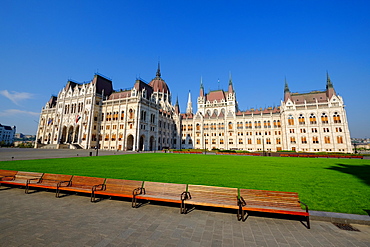 The Hungarian Parliament Building, Budapest, Hungary, Europe