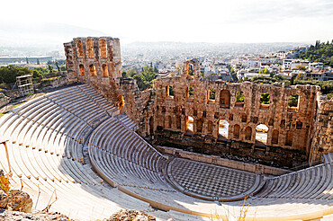 The Odeon of Herodes Atticus, a 2nd century theatre by the foot of the Acropolis, UNESCO World Heritage Site, Athens, Greece, Europe