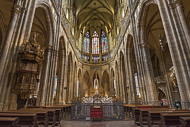 St. Vitus Cathedral, Prague Castle, Mala Strana, UNESCO World Heritage Site, Prague, Czech Republic, Europe