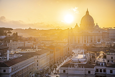 St. Peter's Basilica, UNESCO World Heritage Site, The Vatican, Rome, Lazio, Italy, Europe