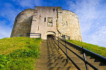 Clifford Tower, York, Yorkshire, England, United Kingdom, Europe