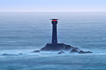 Longships Lighthouse, Lands End, Cornwall, England, United Kingdom, Europe