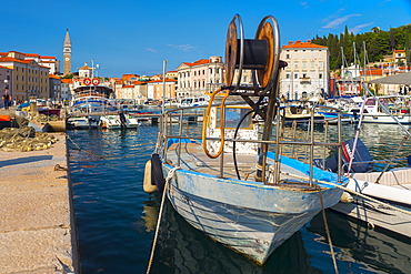 Old Town Harbour, Piran, Primorska, Slovenian Istria, Slovenia, Europe