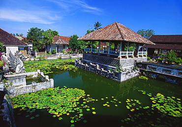 Ornamental Lake, Raja of Karangasem Palace, Amlapura, Bali, Indonesia