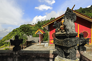 Hindu Temple at this tourist park with a peace tower, worship houses of five major religions and volcanic fumaroles, Bukit Kasih, Minahasa, North Sulawesi, Indonesia, Southeast Asia, Asia