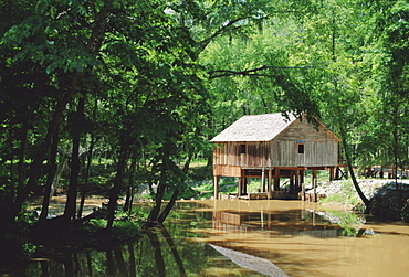 Restored mill near Riley in Monroe County, Southern Alabama, USA, North America