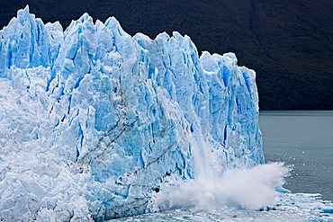 broken ice at the glacier Perito Moreno, national park Los Glaciares, Argentina, Patagonia, South America