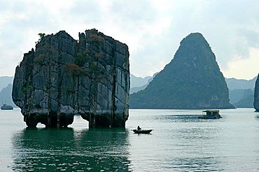 Limestone monolithic island of Halong Bay, Vietnam