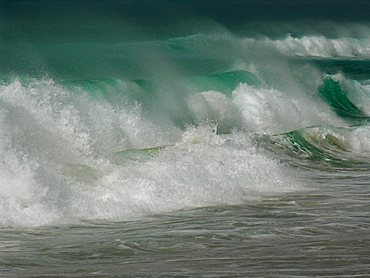 Wawes at the Atlantic Ocean in France