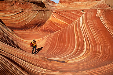 Sandstone formations, Coyote Buttes North, Vermilion Cliffs Wilderness, Page, Arizona, USA, America