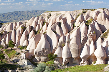 Tufa formations, Uchisar, Cappadocia, Turkey