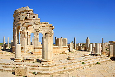 Roman market place Leptis Magna Libya