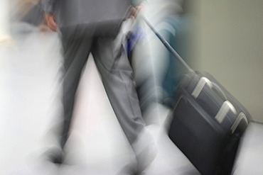 Businessman with suitcase