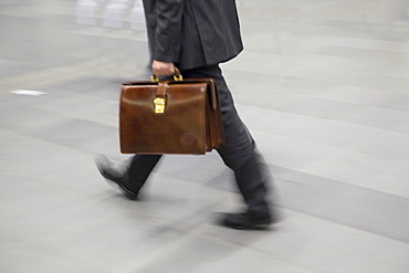 Businessman with attache case