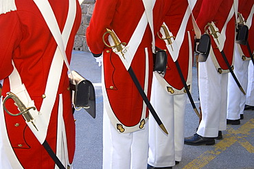 Uniform parts of the Grenadiers of the Lord Valais Switzerland