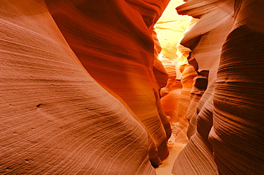 Sandstone formations, Lower Antelope Canyon, Slot Canyon, Arizona, USA, North America