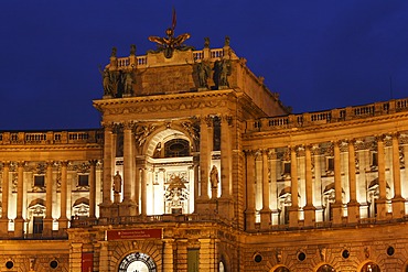 New Burg section, Hofburg Imperial Palace, Vienna, Austria, Europe