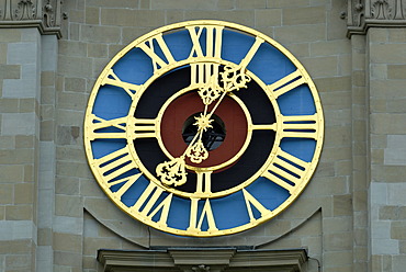 Sankt Gallen - clockface from the cathedral - Switzerland Europe.