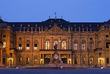 WÃ¼rzburg Residence Franconia fountain Bavaria Germany