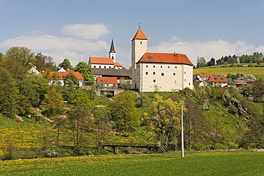 Trausnitz castle , Pfreimd river - Upper Palatinate Bavaria Germany