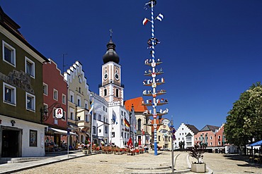 Cham , maypole , Upper Palatinate , Bavaria Germany