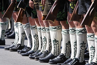 Feast of Corpus Christi procession , Riflemen , Wackersberg Upper Bavaria Germany