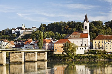 Passau, river Inn, Lower Bavaria, Germany