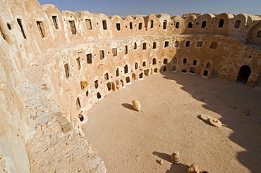 Storage castle with ghorfas, Qasr el Hajj, Nafusah mountains